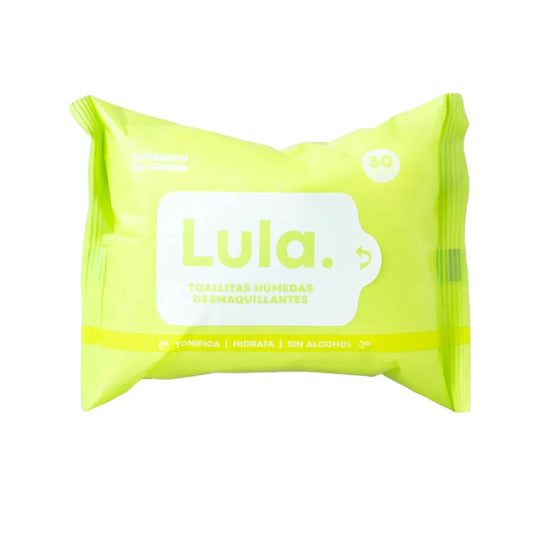 TOALLITAS DESMAQUILLANTES LULA CON EXTRACTO DE PEPINO