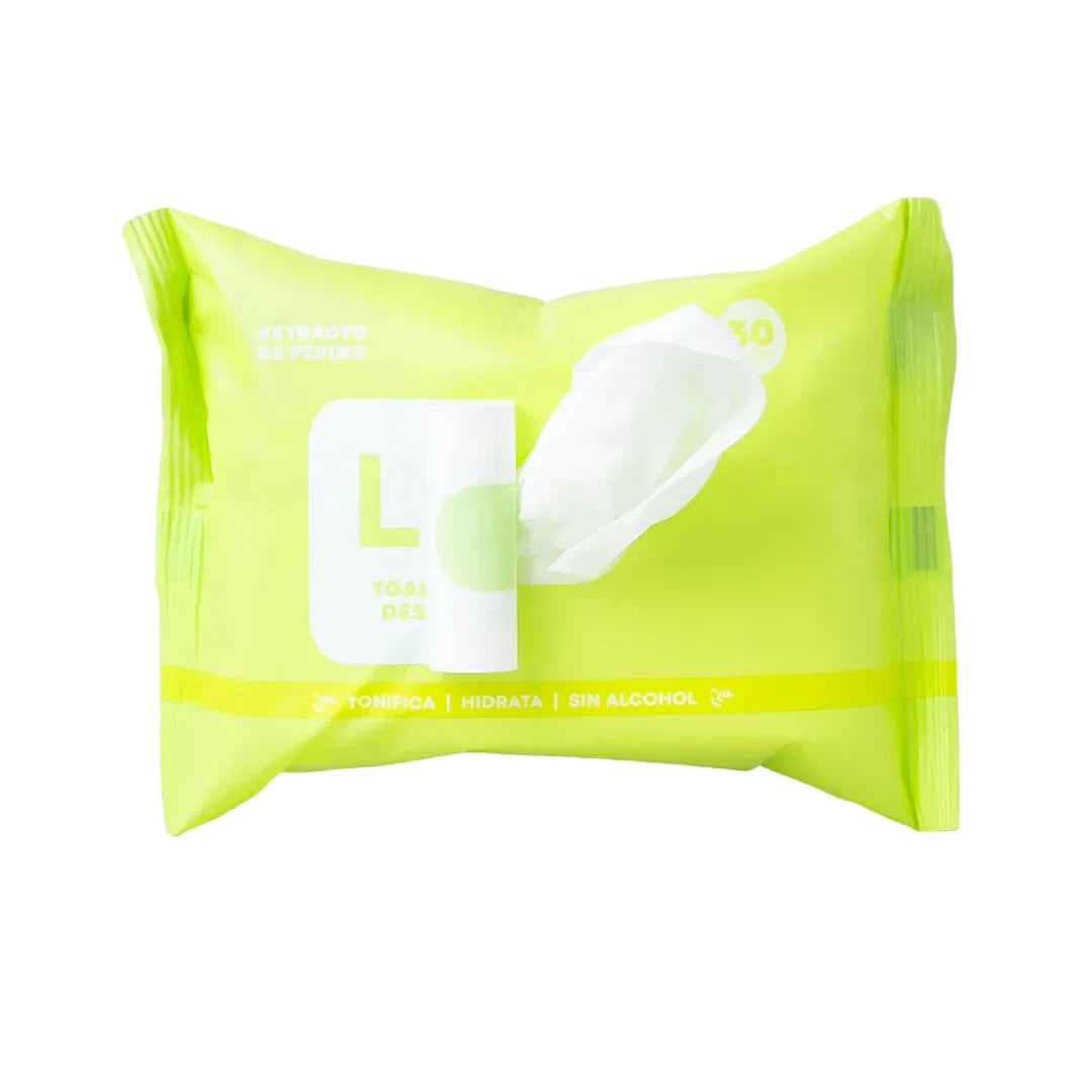 TOALLITAS DESMAQUILLANTES LULA CON EXTRACTO DE PEPINO